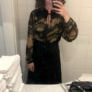 Massimo Duti sheer blouse